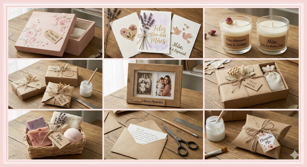 Ideias de artesanato para o Dia das Mães com presentes criativos